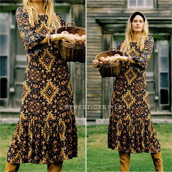 ANTHROPOLOGIE Kachel Tiburon Ruffled Maxi Dress - Picture 15 of 16